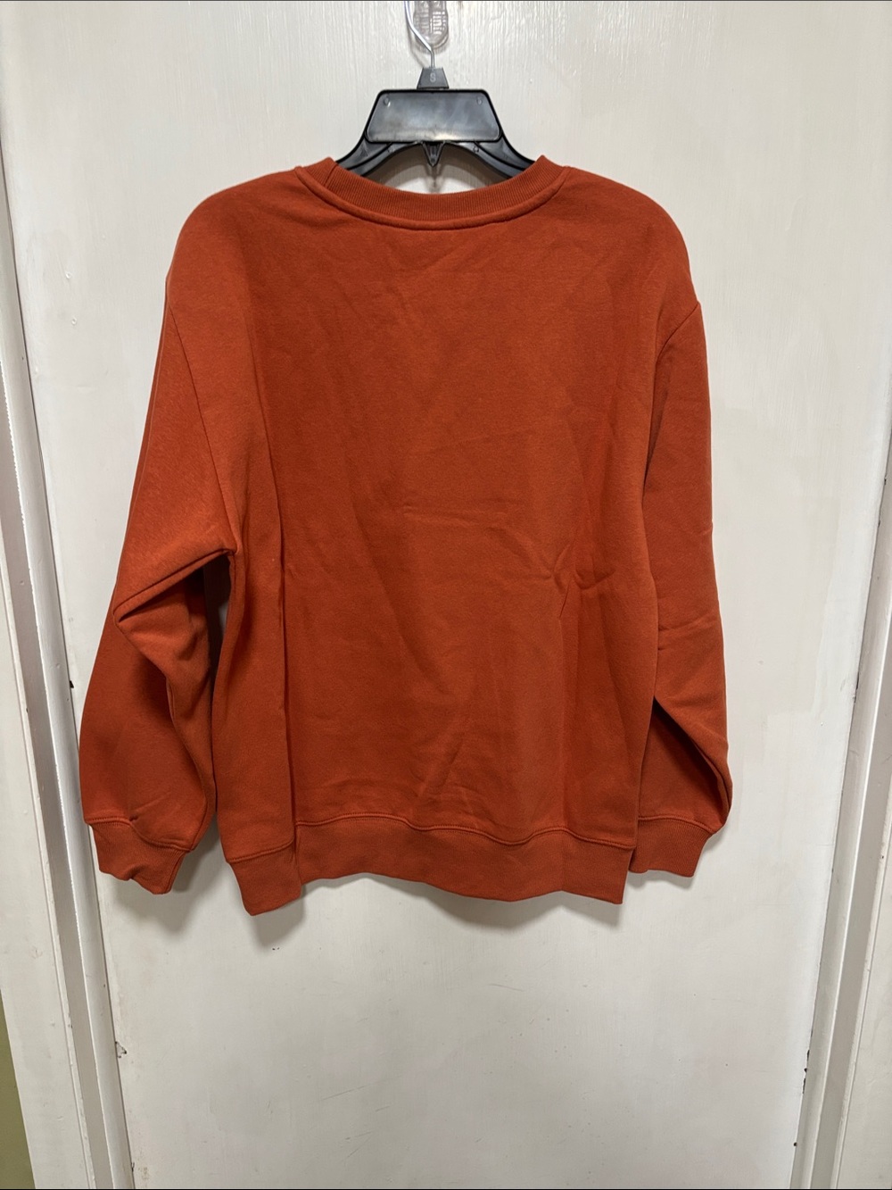 NWT Peanuts Snoopy Boo Women’s L Crewneck Burnt Orange Rust Halloween Sweatshirt - Picture 3 of 7